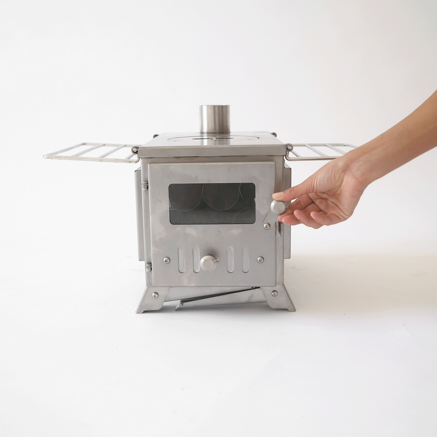 Nomad Clearview PRO | Stainless Steel Tent Stove