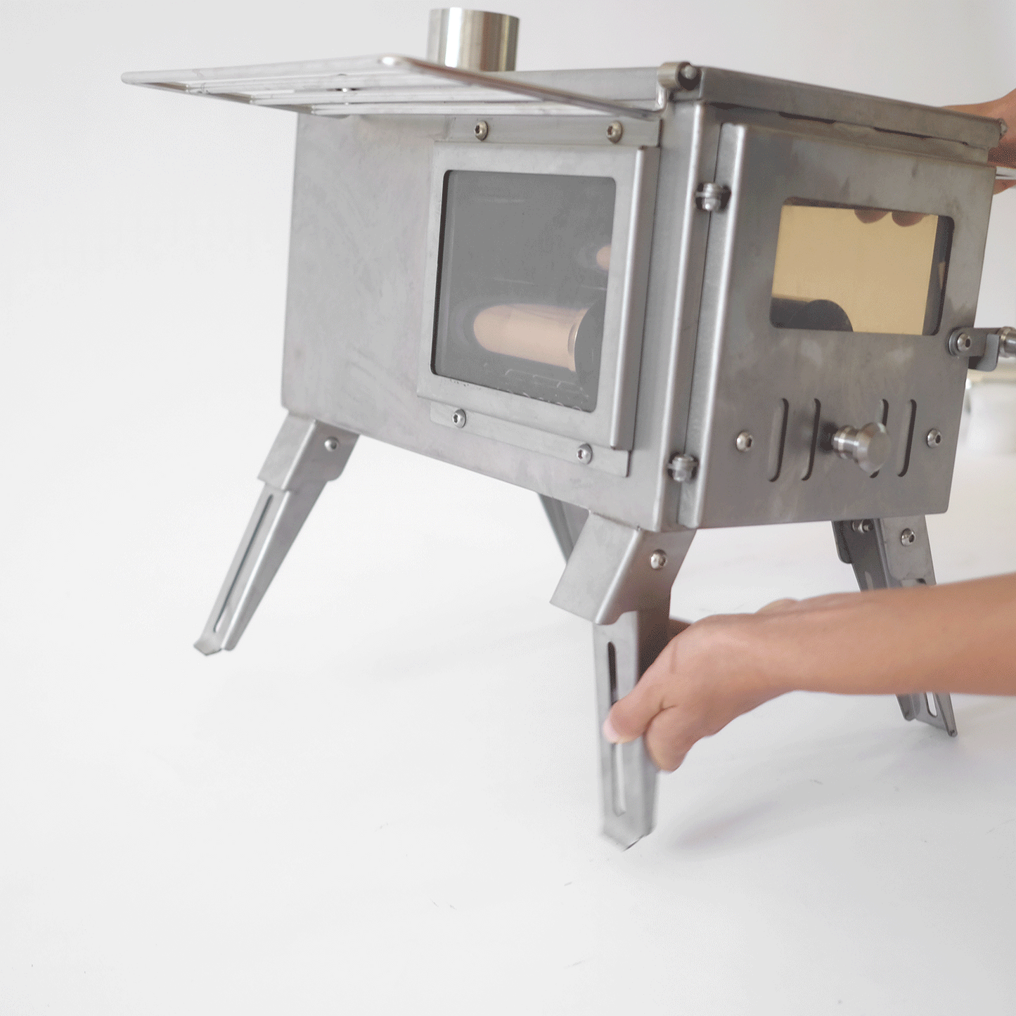 Nomad Clearview PRO | Stainless Steel Tent Stove