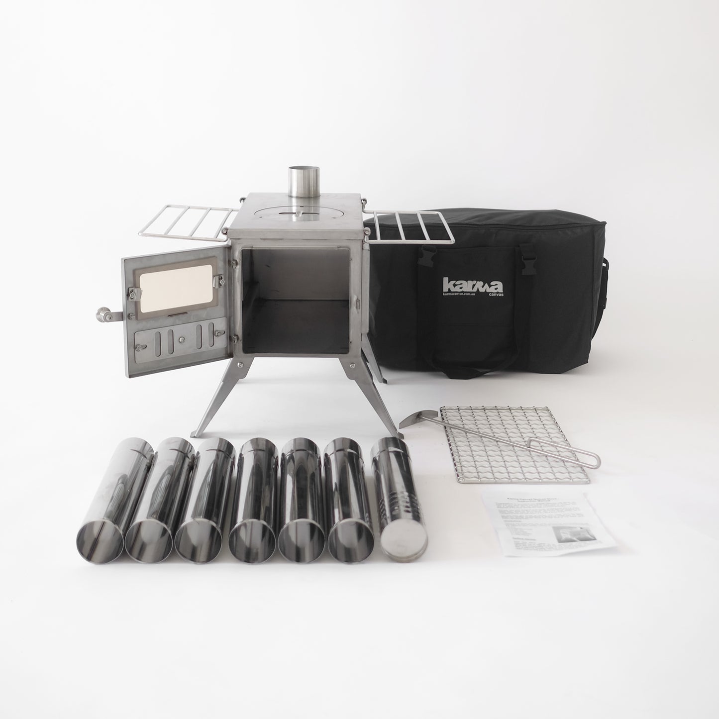Nomad Clearview PRO | Stainless Steel Tent Stove