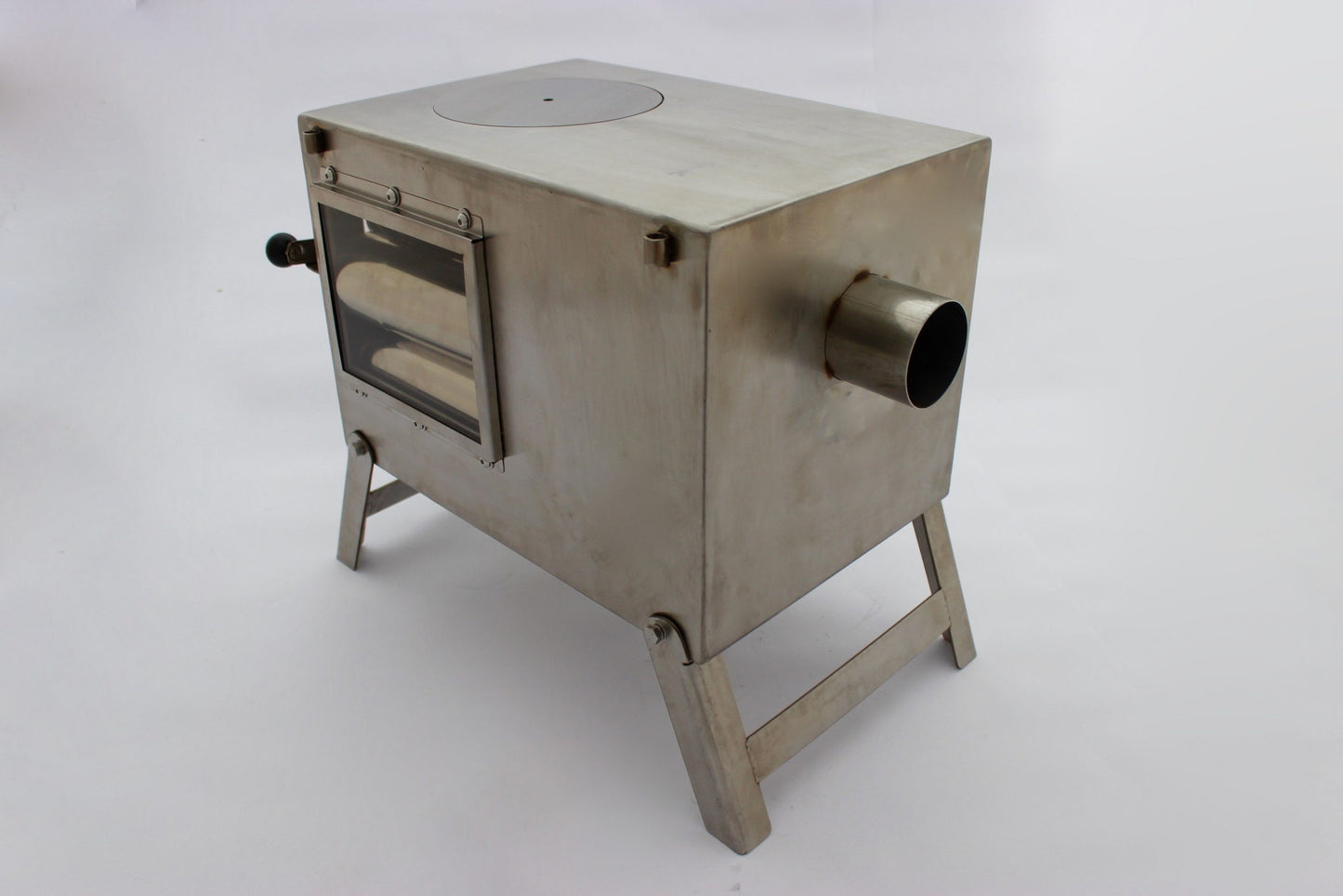 Nomad Clearview Side Exit | Stainless Steel Tent Stove