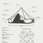 Karma Canvas "Sundowner" | Double Door Bell Tent