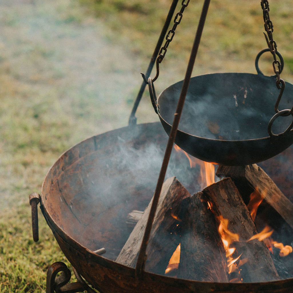 Tripod for hotsell cooking over fire