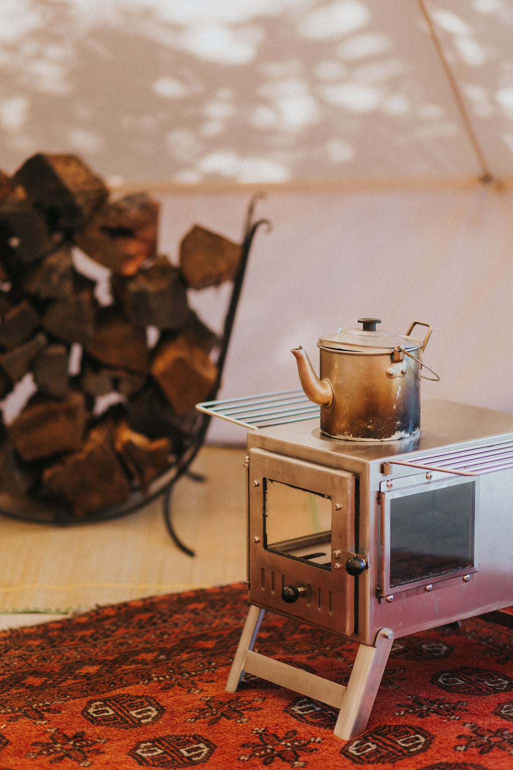 Nomad Clearview Side Exit | Stainless Steel Tent Stove